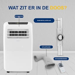 Mobiele airco draagbaar airconditioner met ontvochtiger afstandsbediening 9000 BTU — thumbnail 5