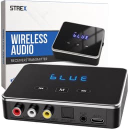 Strex Bluetooth Transmitter en Receiver 3 in 1 Adapter - Bluetooth Audio Zender en Ontvanger - Bluetooth 6.0 - AUX/RCA/Optisch - Draadloos - 15 meter bereik — thumbnail 1