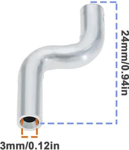 MTTproducts- Kabel Eindkap 5 Stuks - Universele Gaskabel - Stalen Eindkappen - Duurzaam - Geschikt voor Grasmaaier - Lengte 24 mm — thumbnail 2