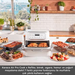 Karaca x Refika Air Pro Cook Airfryer – 9L – PFAS- & PTFE-vrije Swiss Coating – Dubbele Bereiding — thumbnail 3
