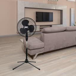 Staande Ventilator - Vloerventilator Verstelbaar - Ruimte Koelen - Krachtige Luchtstroom - 457 cm - Zwart — thumbnail 3