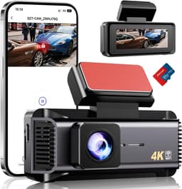 Dashcam - 4K - WiFi Verbinding - 170° Groothoek - Voor Auto's — thumbnail 1