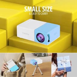 Mini projector 1080P Full HD - Compact en draagbaar - Meerdere poorten - Voor smartphone en laptop - SnelShoppen — thumbnail 4