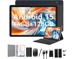 Tablet 10 Inch - 4G LTE met 2 SIM en 1 SD Slot - 1080FHD Scherm - Ideaal voor Werk en Entertainment - SnelShoppen