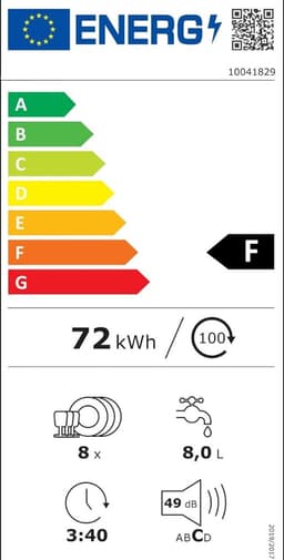 QORA® Mini Vaatwasser - Vaatwasser - Zwart - 50cm x 55cm x 60cm — thumbnail 4