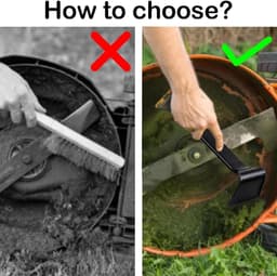 Grasmaaier Dekschraper - Maaier Reiniger - Onderhoud Tuinapparatuur - Roestbestendig Staal - 40 x 9 x 8 cm - Niet gespecificeerd — thumbnail 4