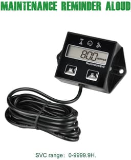 Digitale tach urenteller - RPM meter - voor grasmaaier, scooter, tractor en meer - nauwkeurige motorstatus - SnelShoppen — thumbnail 2