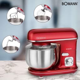 Keukenmachine - Mixer Deegmachine - Deeg Bereiden - Traploze Snelheidsregeling - 5 Liter - Rood — thumbnail 5