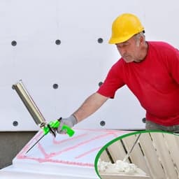 3 stuks PU-schuimpistool: metalen constructieschuimpistool, constructieschuimpistool, schuimpistool voor vullen en afdichten, PU-schuimpistool voor thuis en op kantoor — thumbnail 5