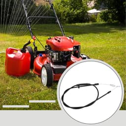 Dailygoods- Koppelingskabel Vervangend Onderdeel - Externe Lengte 1365 mm - Compatibel met Mountfield SP533 - Zwart Plastic - Aandrijfkabel - Draaddiameter 6 mm — thumbnail 4