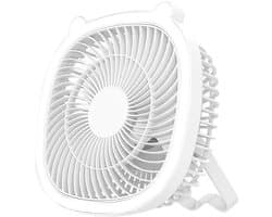 Oplaadbare campingventilator met led-lantaarn – draagbare ventilator voor tenten en buiten — afbeelding 1