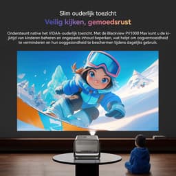 Blackview PV1000 Max+ BV200 - Beamer + AI Slimme Zonnebril - 18000 Lumen 4K Decodering Dolby Audio TOF Autofocus 360° Gimbal - Thuis & Buiten cinema Spelmodus VIDAA OS Netflix Disney+ - Complete bundel — thumbnail 4
