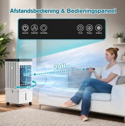 Innovastore Draagbare airconditioner - Waterluchtkoeler - Draagbare Luchtkoeler - Luchtcirculatie - Drie snelheden - 4.4 liter — thumbnail 3