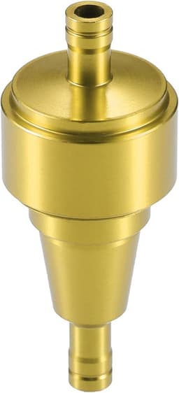 SnelShoppen - Universele Gas Inline Brandstoffilter 6mm OD Goudkleurig Aluminium - Vervangingsfilter voor Motorfiets, Grasmaaier, Krachtgereedschap en — thumbnail 1