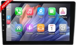 ESSGOO Autoradio 2Din Universeel - 10.1 Inch IPS HD Touchscreen - Android 15 - Apple Carplay & Android Auto (Draadloos) - 4+64GB - GPS Navigatiesysteem - Bluetooth, WiFi, MP5 — thumbnail 1