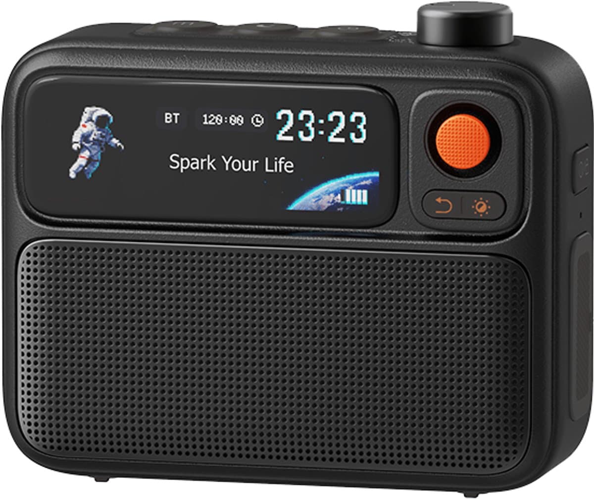 Divoom FlowToo 3-in-1 Bluetooth Speaker 10W - White Noise Machine en Slimme Wekker met 2,26 inch Display - Wit — afbeelding 1