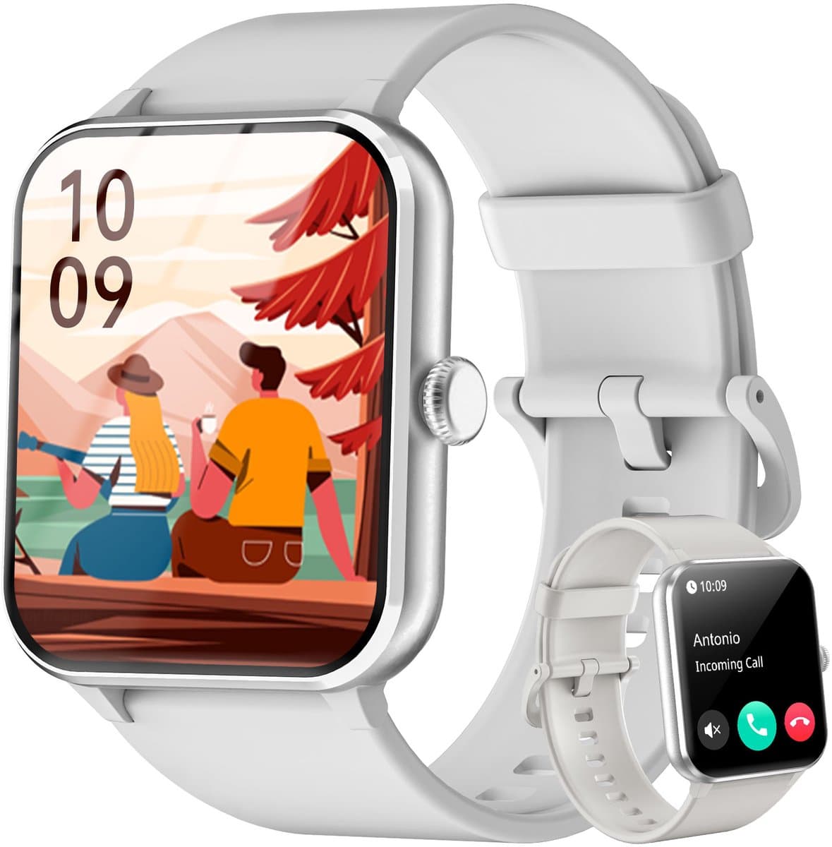 Blackview Smartwatch - R50 - Stappenteller - Hartslagmeter - fitnesstracker - Watch Dames & Heren - SOS - fitnesshorloge - Android & iOS - Grijs — afbeelding 1