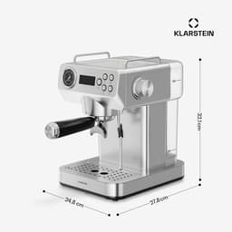 Klarstein, Libeica Evo, Espressomachine, 20 bar, 1360 W, melkopschuimer, waterreservoir van 1,3 liter, roestvrijstalen design — thumbnail 4