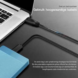 Ploutos® Harde Schijf - Draagbare Harde Schijf voor PC, Laptop & Console - Ultradunne Draagbare Harde Schijf - Lichtblauw - 30cm x 21cm x 4cm — thumbnail 3