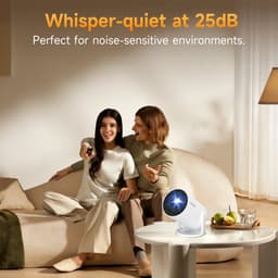 Mini Beamer 720P HD – 290 ANSI Lumen – Android 14 – WiFi 6 – Bluetooth 5.4 – 180° Draaibaar – 140 inch — thumbnail 3