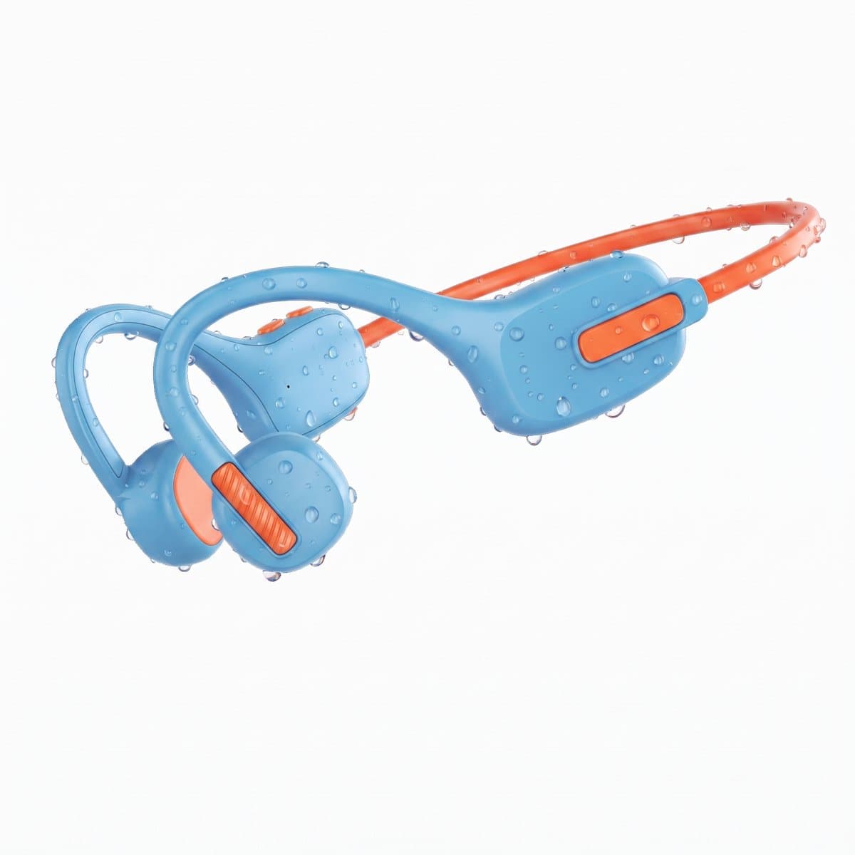 X12 - Draadloze Kinderkoptelefoon - Koptelefoon Kind - Bone Conduction Headphone - Bluetooth - Veilig Volume 85 dB - On ear - 6 uur batterij - IPX5 - Voor Tablet, Laptop, School & Online Les - Blauw — afbeelding 1