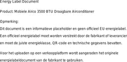 Mobiele Airco 3500 BTU – Draagbare Airconditioner met App Bediening, 55 dB en 240V — thumbnail 2