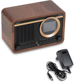 DAB radio - Audizio Ovaro - Retro radio met Bluetooth, FM en DAB+ - Houtlook — thumbnail 3
