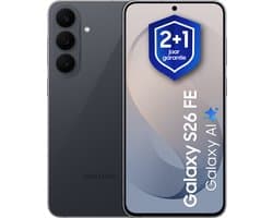 Samsung Galaxy S26 FE - Smartphone - 128GB - Graphite + 1 jaar extra garantie