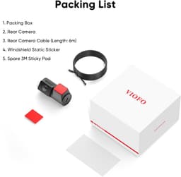 VIOFO RNE800 - 4K HDR Achtercamera - Sony STARVIS 2 IMX678 - 8 MP - Voor VIOFO A229 Ultra - 6 m Kabel - Dual 4K — thumbnail 2
