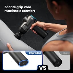 Thijox - C2 Massagepistool, Diepweefsel Percussiemassager met 5 Snelheden en 5 Massagekoppen, Handmassageapparaat voor Thuis, Gym en Kantoor, Zwart — thumbnail 4