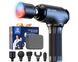 SnelShoppen - Professioneel Massagepistool voor Diepe Weefselmassage, Warmte- & Koudekop, Ergonomisch Ontwerp, 10mm Amplitude, 4000mAh, USB-C Opladen,