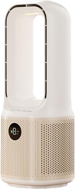 Aircooler Draadloos met Nevel – Bladloze Ventilator, 9 Snelheden, Luchtbevochtiger, Stil, 400 ml Watertank, Timer — thumbnail 1