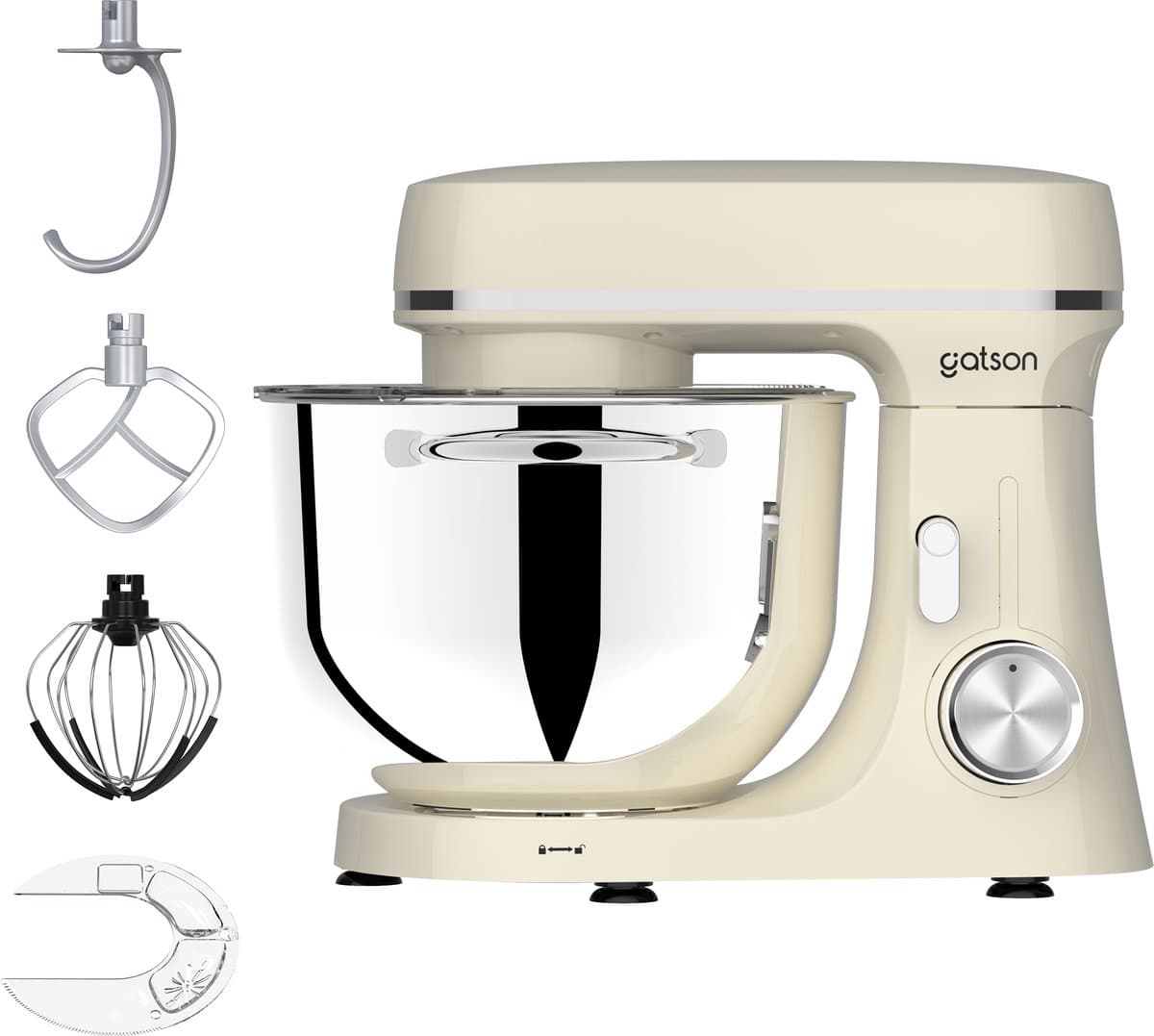 Gatson 2000W Keukenmachine - 6L Mengkom - Dubbele Handvat - Keukenrobot - Keukenmixer - Foodprocessor — afbeelding 1