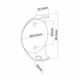 Wand houder voor Google Home Mini-luidspreker MC-842 Maclean Brackets — thumbnail 2
