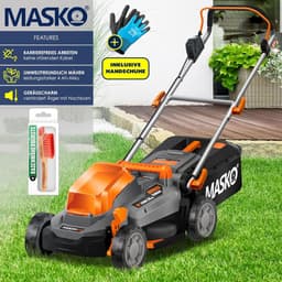 Accugrasmaaier - Draadloze maaier - Gazon onderhoud - Twin-Power accu - 33 cm maaibreedte - Zwart — thumbnail 5