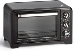 KIRA® Heteluchtoven - Elektrische Oven 19L - Compacte Convectiewarmte 6 Kookstanden - Oven - Zwart - 32cm x 47cm x 28cm — thumbnail 2