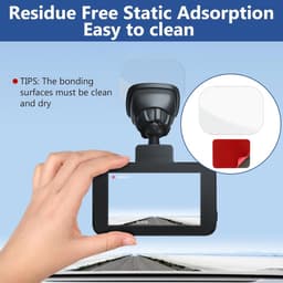 SnelShoppen - Pack van 15 Dubbelzijdige Adhesive Pads voor Dashcam + 15 Stuk Electrostatische Stickers - Hittebestendig en Extra Sterk voor Actiecamer — thumbnail 2