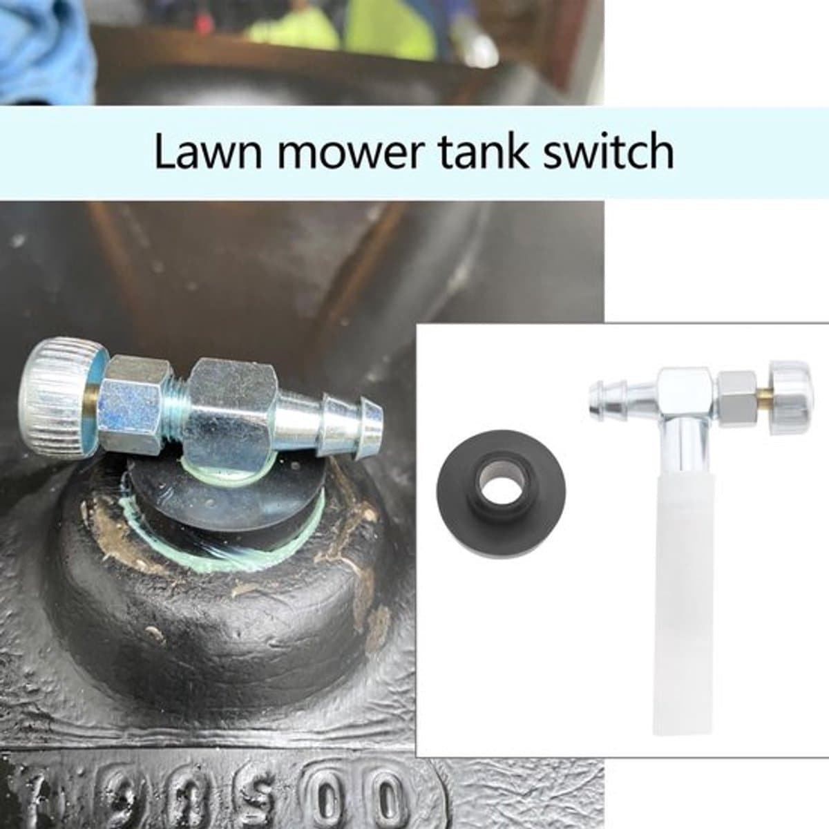 Brandstofdoorvoer Metalen Afsluitklep - Gas Tank Doorvoer - Robuuste Constructie - Geschikt voor 33/64 Inch - Compatibel met Generac/Coleman/Craftsman - Brandstofafsluiter — afbeelding 1