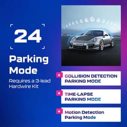 Dashcam voor auto - Zwart - 4K Voor- en Achtercamera - Met GPS, WiFi 6 en Nachtzicht - Met Parkeerbewaking — thumbnail 5