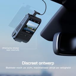 Dashcam voor auto - Zwart - 2 inch - 1440P Mini WiFi Camera met Nachtzicht en 170° Groothoek - Met App Bediening — thumbnail 5