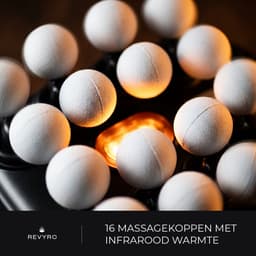 Revyro Pro - Ergonomische Massage Gun - Professioneel - Massage Apparaat - Incl. Infrarood Licht - 16 Massage Koppen — thumbnail 4