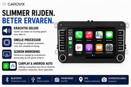 Carovix® Carplay autoradio geschikt voor volkswagen, seat, skoda - Apple Carplay & Android Auto (Draadloos) - Bluetooth - 7 inch HD Touchscreen - Navigatiesysteem auto - Achteruitrijcamera — thumbnail 4