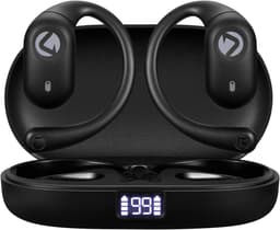 Volkano Stride 2 Air Conduction Draadloze Oordopjes met Oorhaak – Bluetooth 5.4 - IPX5 - LED-display - Open-Ear - 28 uur Speeltijd — thumbnail 1