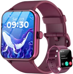 Blackview Smartwatch Heren & Dames met Bluetooth - R50 - Sporthorloge - Stappenteller & Hartslagmeter - SOS - Paars — thumbnail 1