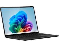Microsoft Surface Laptop 8 Copilot+ PC Snapdragon 38,1 cm (15") Touchscreen 16 GB LPDDR5x-SDRAM 512 GB SSD Wi-Fi 7 (802.11be) Windows 11 Pro Zwart