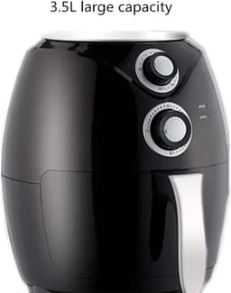 Airfryer XL - Hete Lucht Oven - Gezond Koken - 50% Meer Gelijkmatig - 27x32CM - Zwart — thumbnail 5