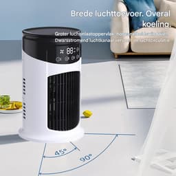Draagbare Luchtkoeler - Persoonlijke Airco - Directe Verfrissing - Stille Werking - 300ml Tank - Enkel Kenmerk — thumbnail 5