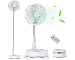 Oscillerende Ventilator – Opvouwbaar, Oplaadbaar & Afstandsbediening — afbeelding 1
