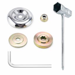 Dailygoods- Moeren Universeel - 6 Stuks - Adapter voor Bosmaaier - Slijtvast Metaal - Corrosiebestendig - Duurzaam en Betrouwbaar - Bevestigingsset — thumbnail 1