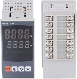 Digitale Thermostaat - Temperatuurregelaar Controller - Industriële Automatisering - PID Instelling - 48 x 96 mm - Zwart — thumbnail 3